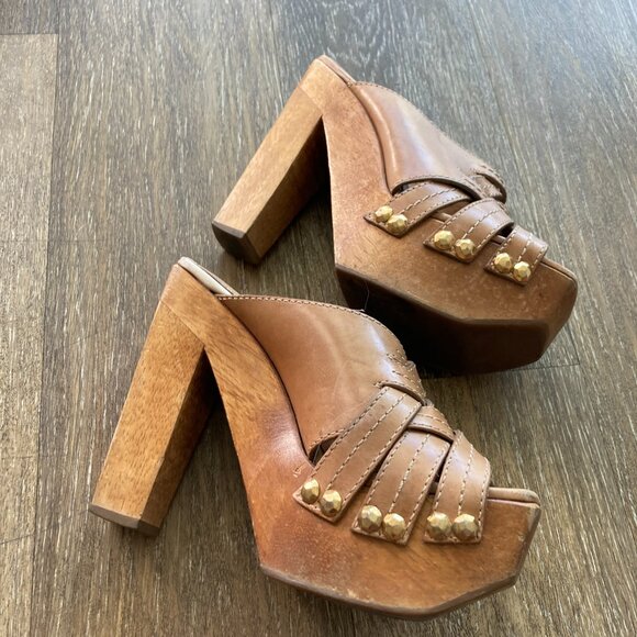 Michael KORS High heeled Platform Size 6M Clogs - Picture 4 of 11